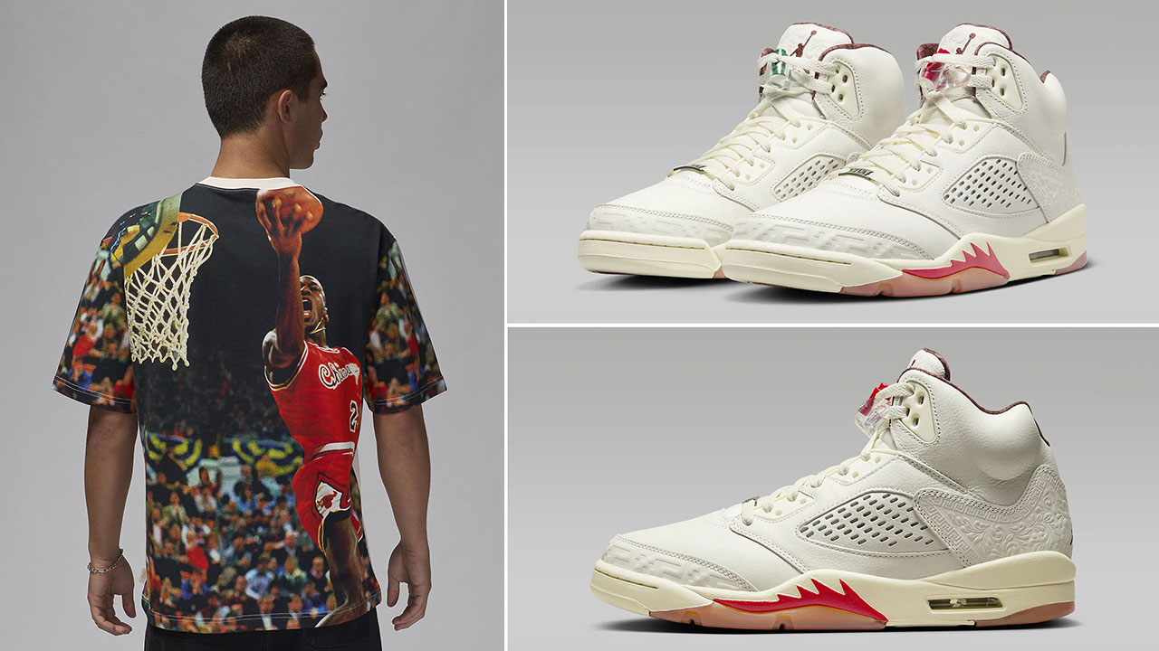 Air-Jordan-5-El-Grito-T-Shirt-to-Match-Sneakers