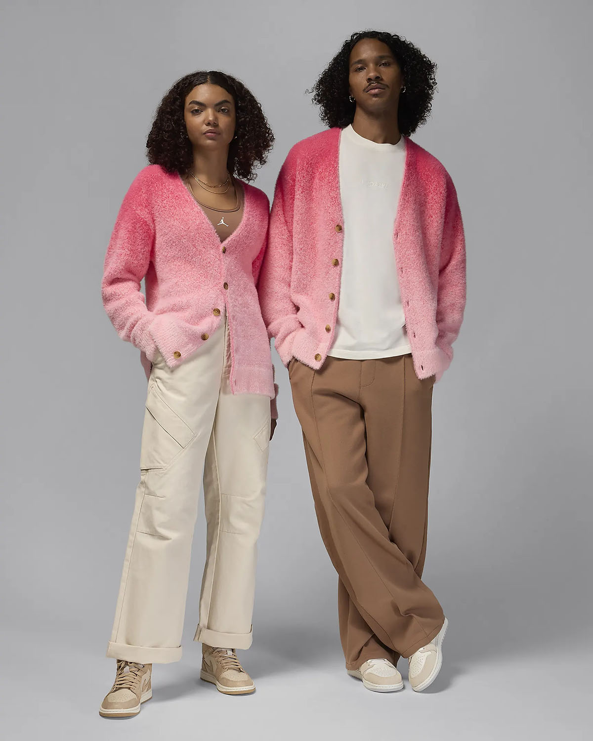 Air Jordan Cardigan Aster Pink Outfit