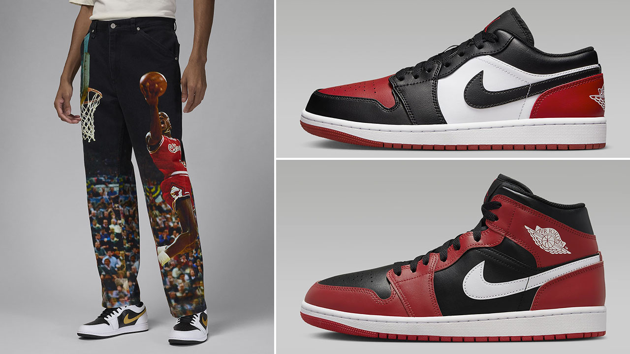 Air Jordan Printed Twill Pants and Sneakers to Match