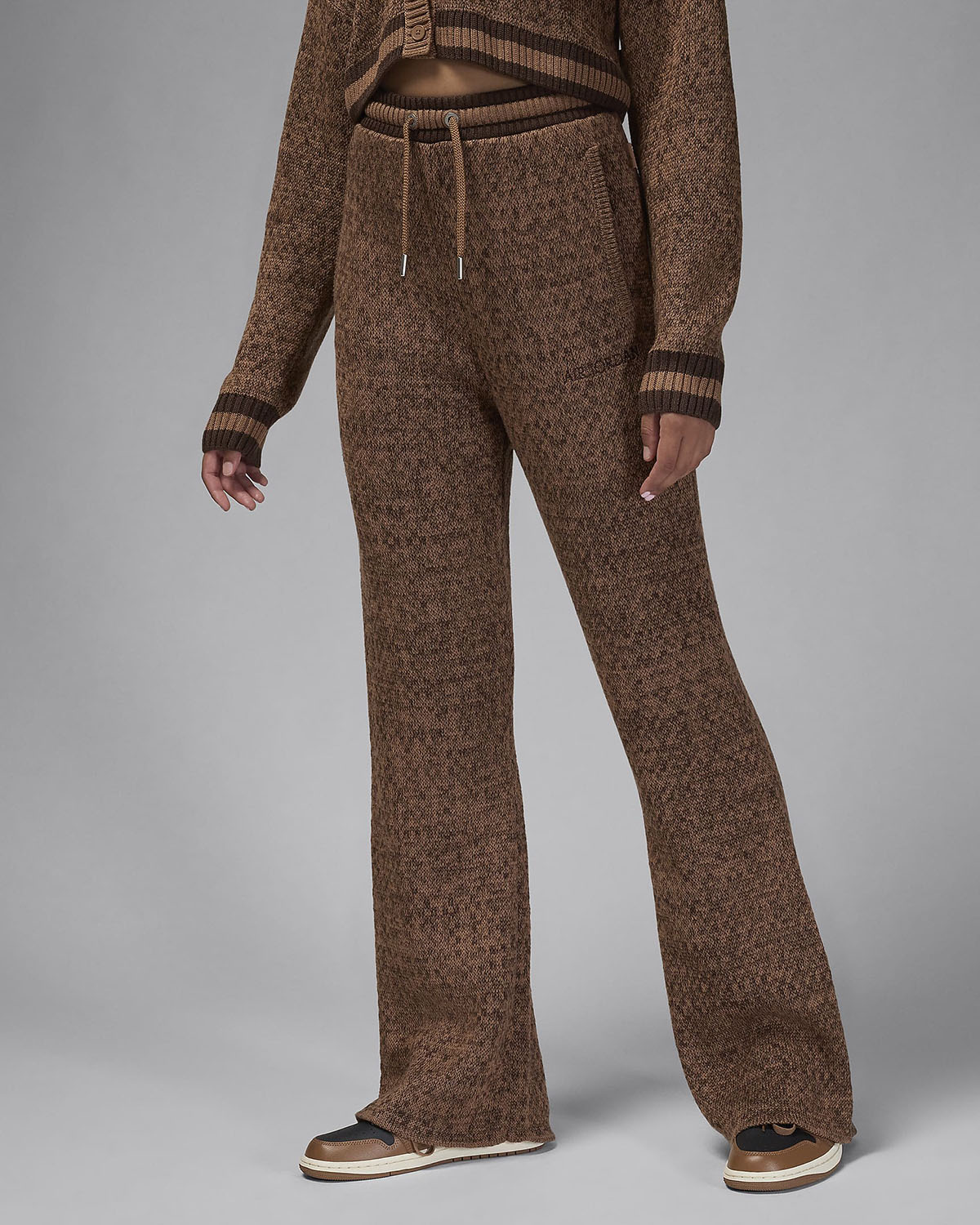 Air Jordan Womens Knit Pants Archaeo Brown