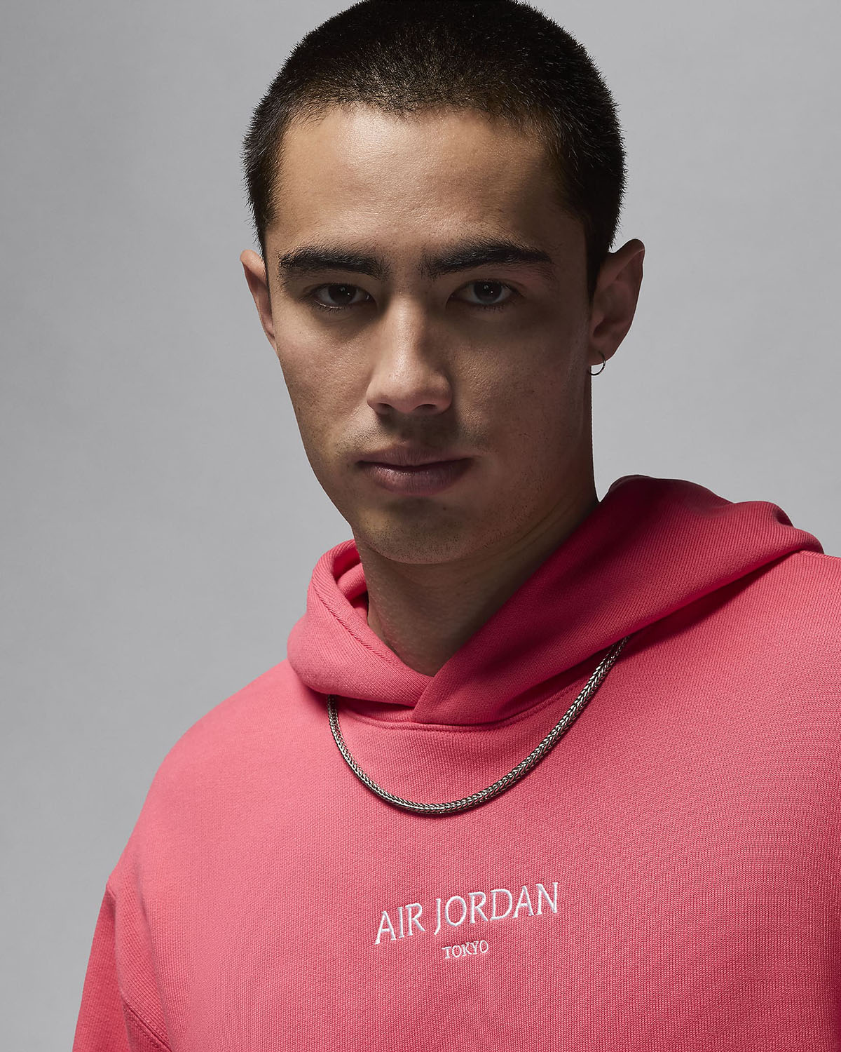 Air Jordan Wordmark Tokyo Fleece Pullover Hoodie Aster Pink 2