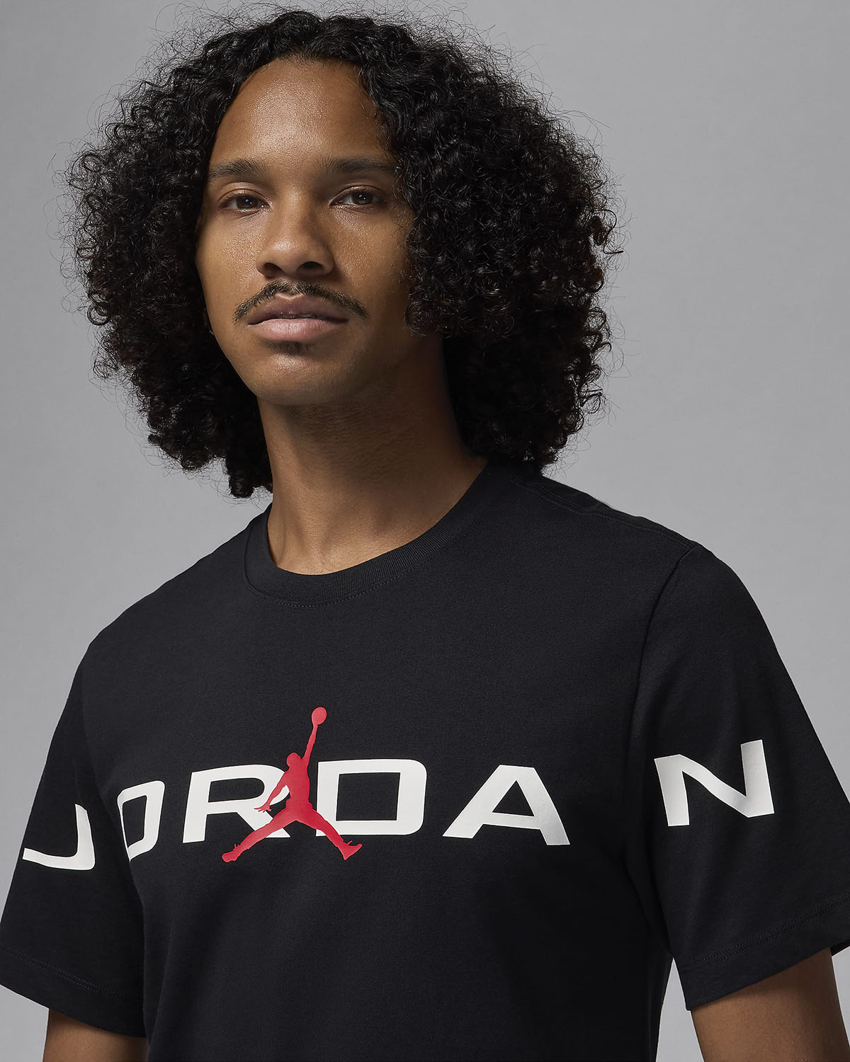 Jordan Air Stretch T Shirt 2024 Black White Red 2