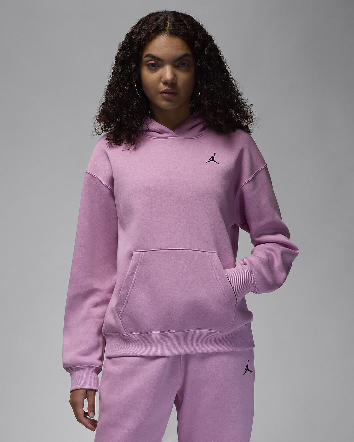 Jordan Brooklyn Fleece Womens Pullover Hoodie Orchid 1