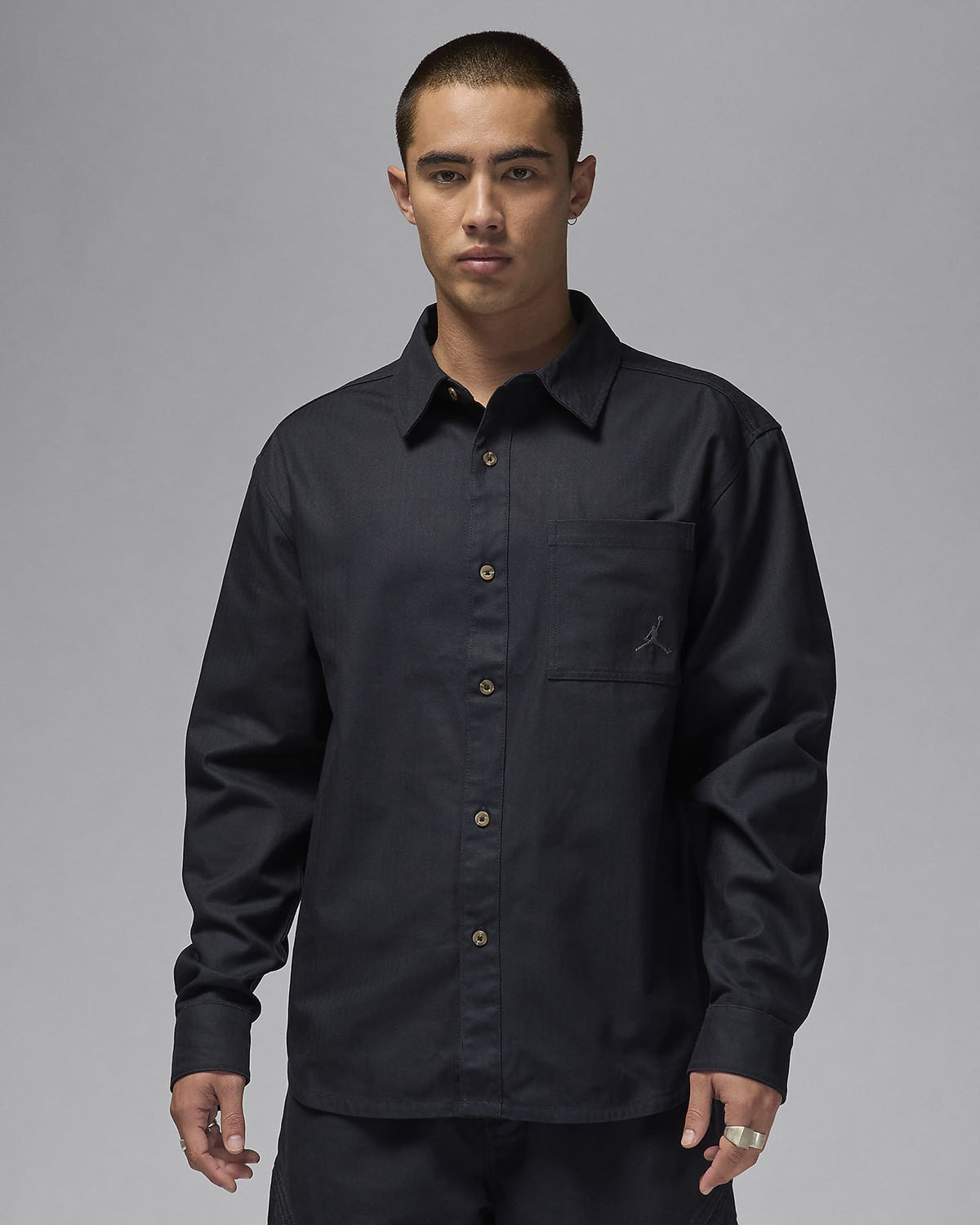 Jordan Essentials Button Down Shirt Black