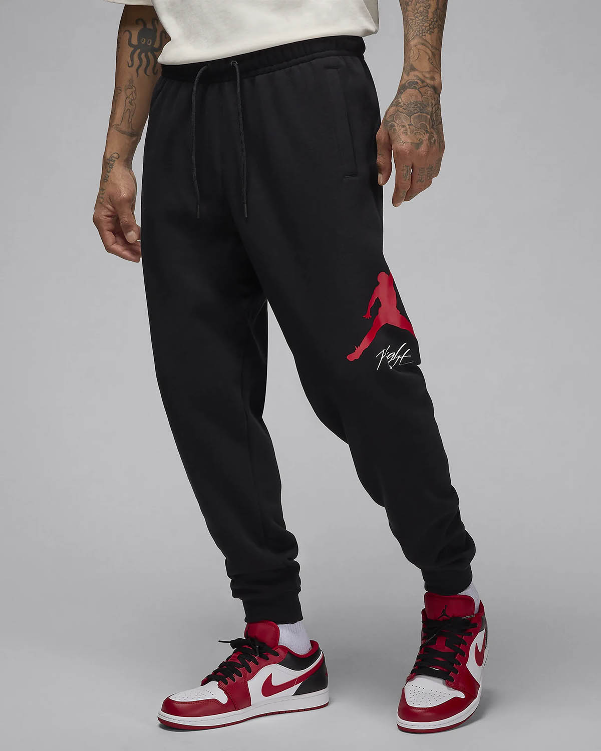 Jordan-Essentials-Fleece-Baseline-Pants-Black-Gym-Red-1