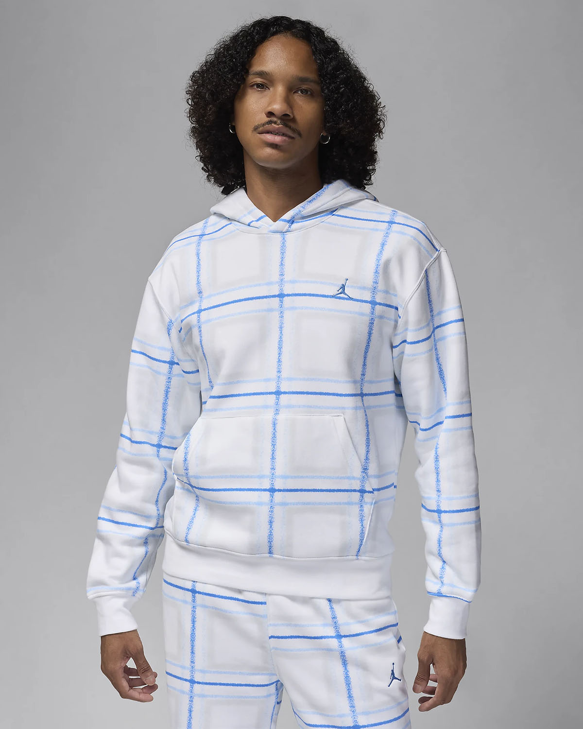 Jordan Essentials Holiday 2024 Hoodie White Legend Blue