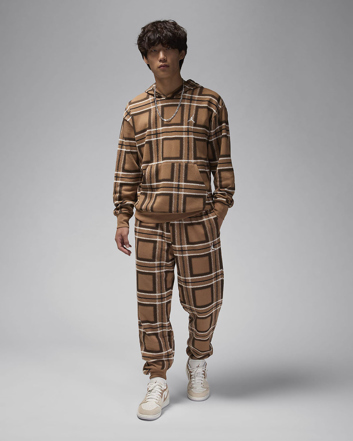 Jordan Essentials Holiday 2024 Hoodie and Pants Archaeo Brown Outfit