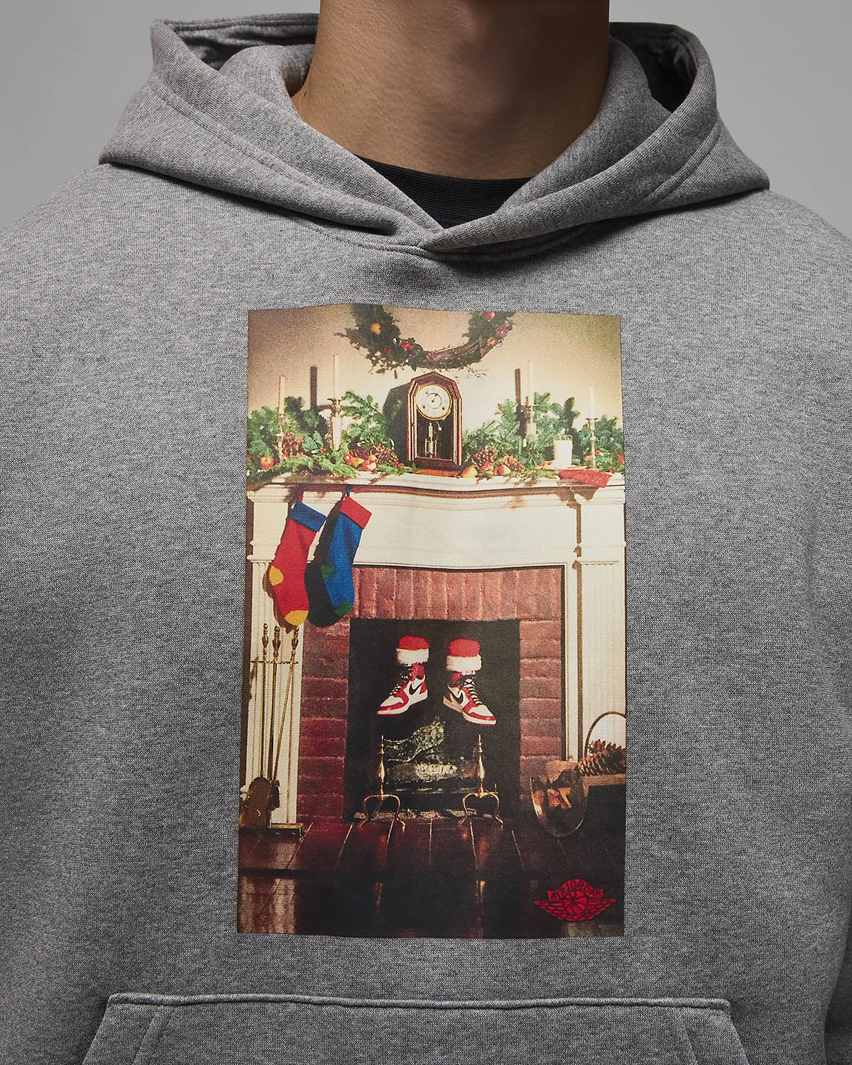 Jordan Jumpman Chimney Hoodie Carbon Heather Grey 1 Holiday 2024