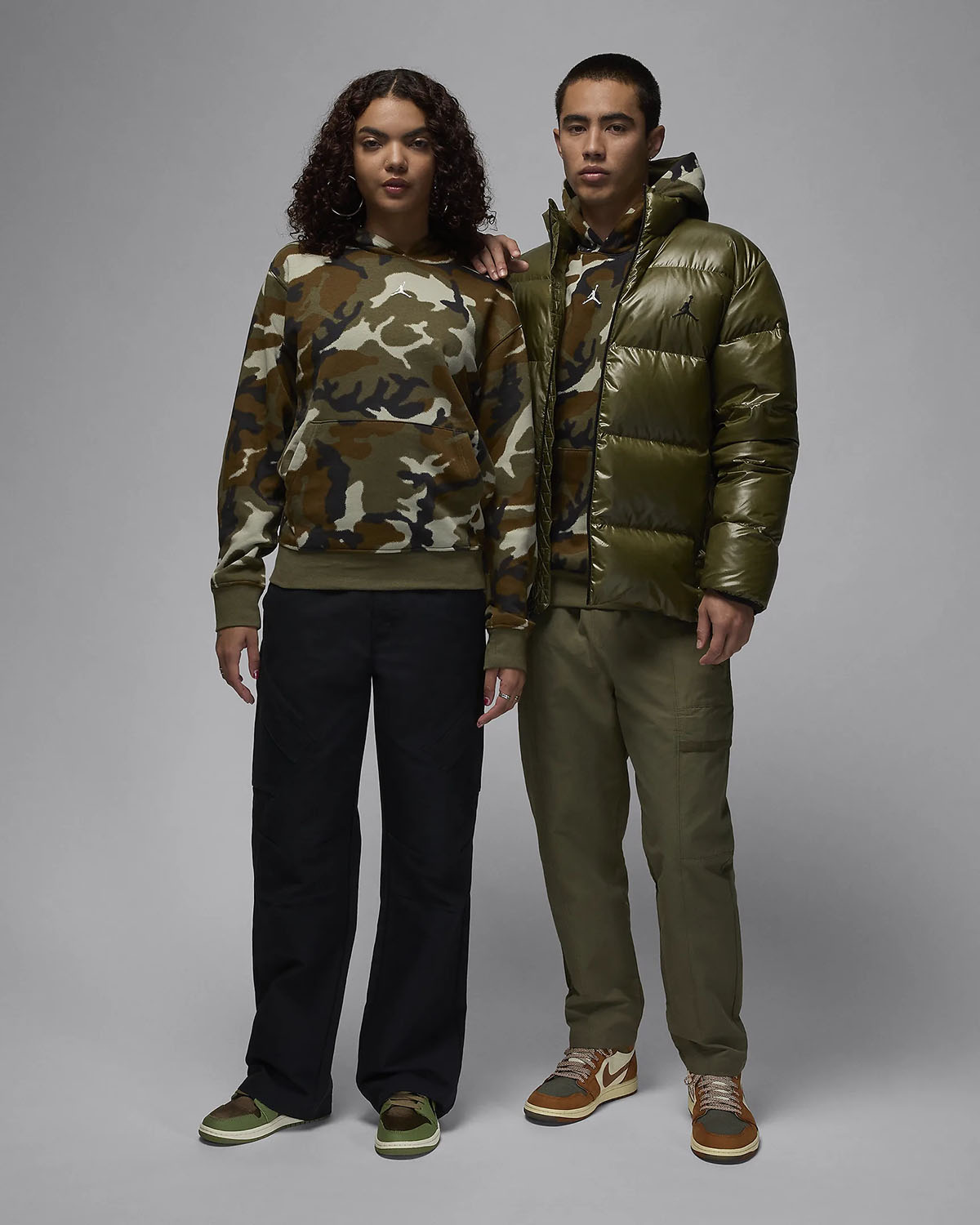 Jordan MVP Camo Hoodie Medium Olive Outfit