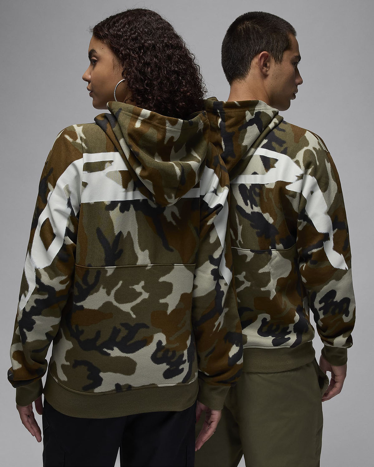 Jordan MVP Camo Hoodie Medium Olive Sail 2