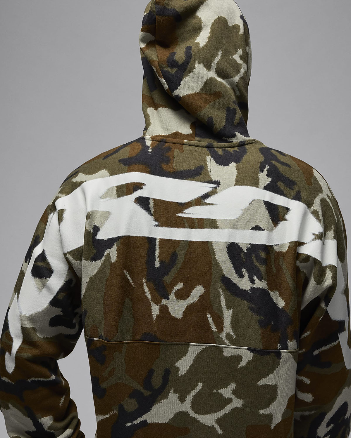 Jordan MVP Camo Hoodie Medium Olive Sail 4