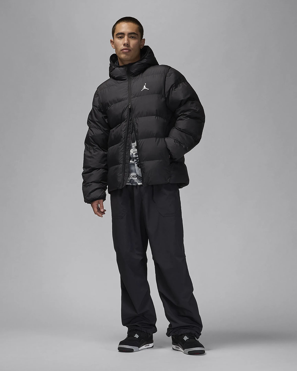 Jordan Puffer Jacket Black Outfit