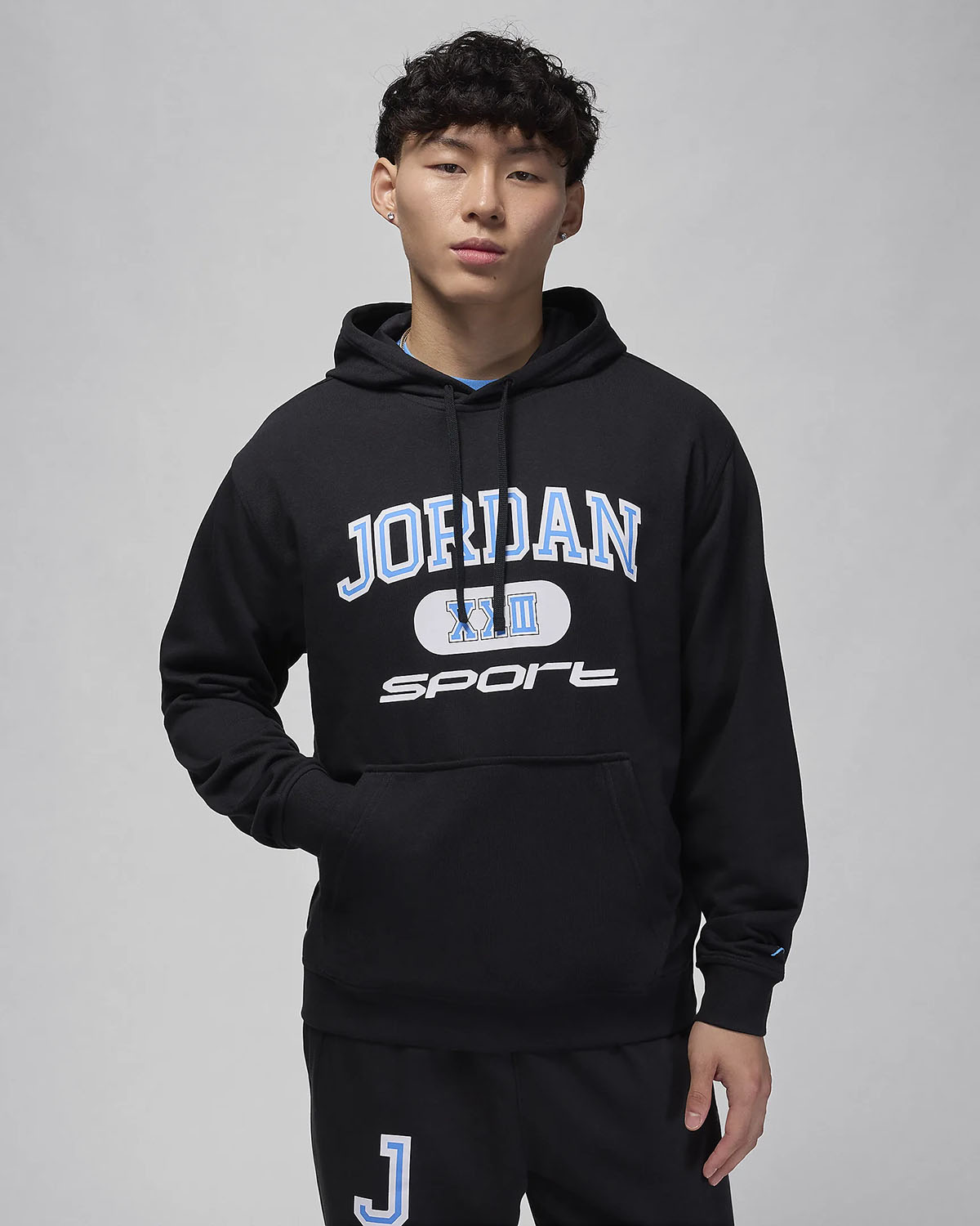 Jordan Sport Crossover Pullover Hoodie Black Legend Blue 1