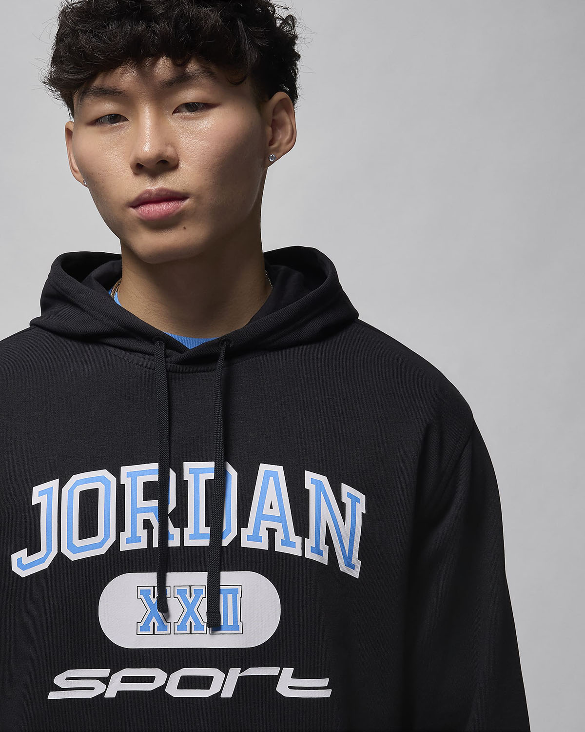 Jordan Sport Crossover Pullover Hoodie Black Legend Blue 2