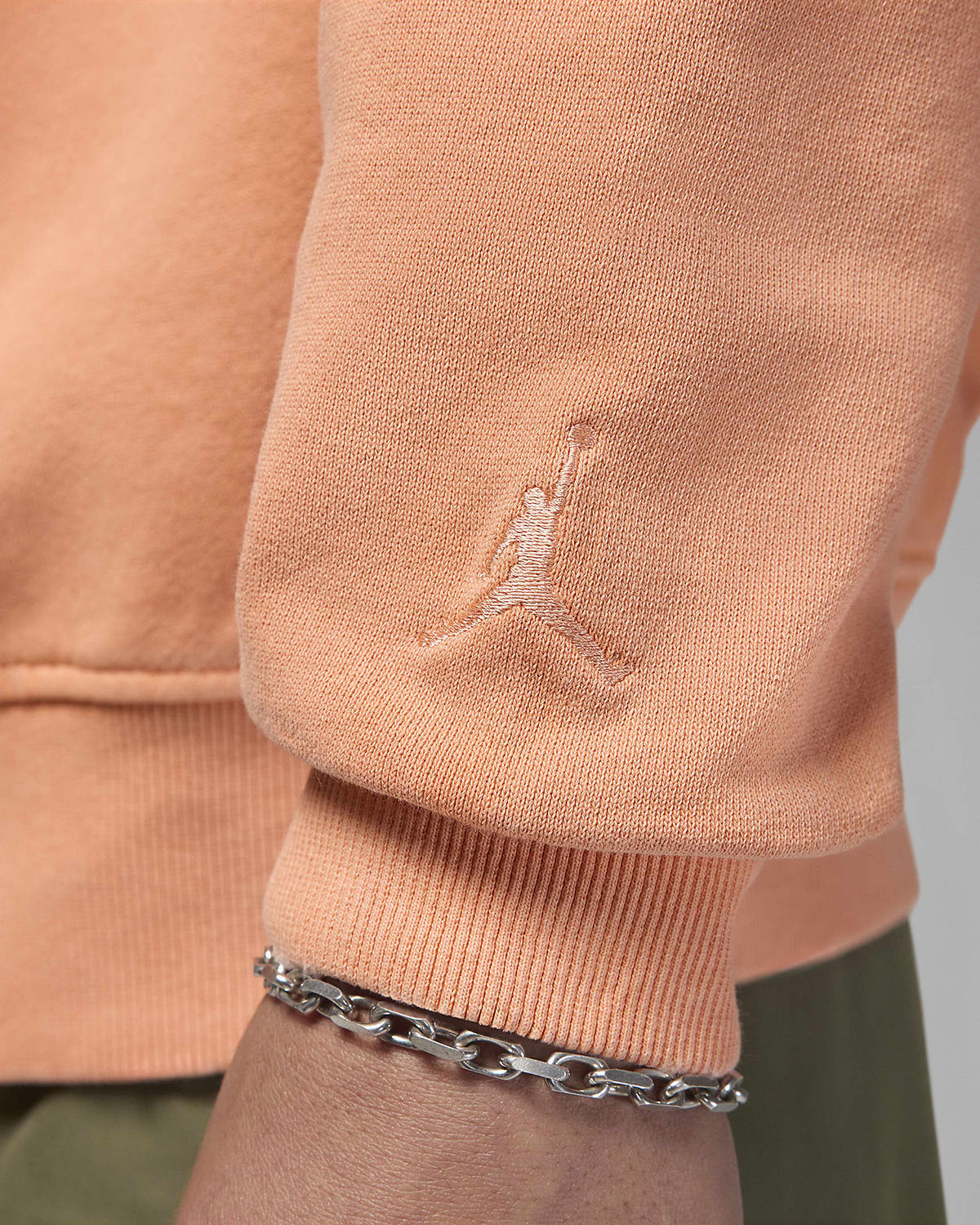 Jordan Tatum Fleece Crew Nexk Sweatshirt Apricot Agate 3