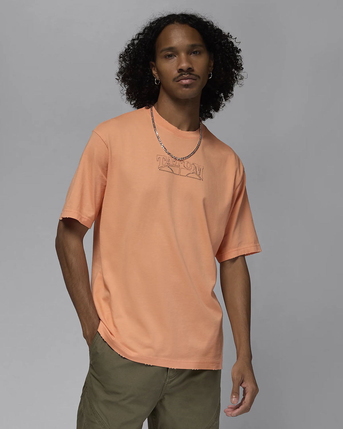 Jordan Tatum T Shirt Apricot Agate 1