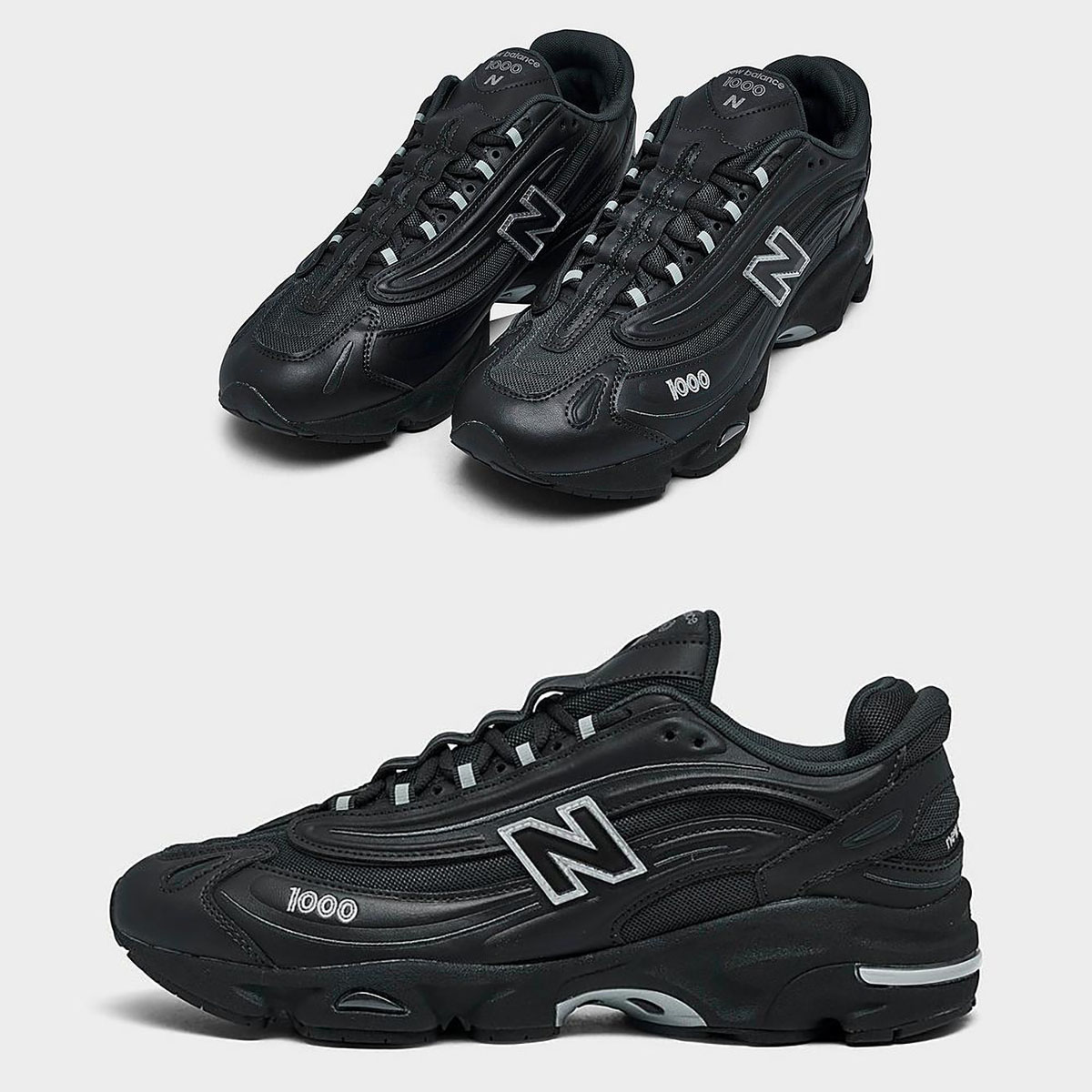 New Balance 1000 Black Phantom Blacktop Shoes