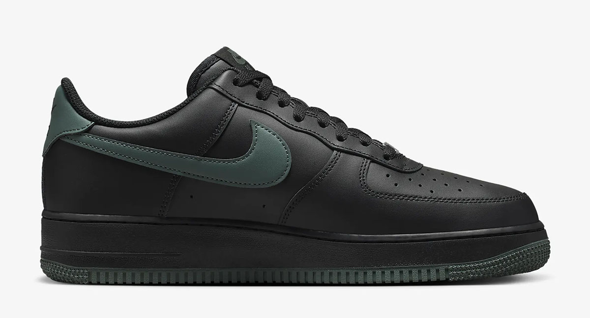 Nike Air Force 1 Low Black Vintage Green Mens Shoes 3