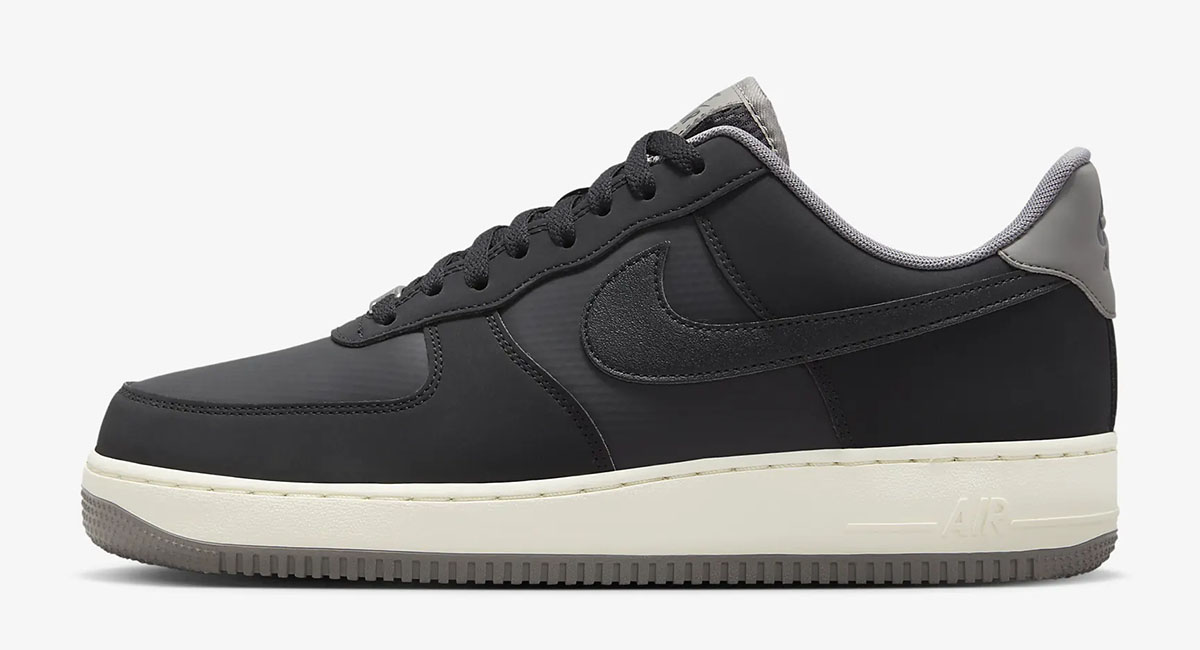 Nike Air Force 1 Low Winterized Shoes Black Flat Pewter Coconut Milk 2