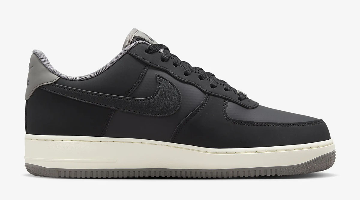 Nike Air Force 1 Low Winterized Shoes Black Flat Pewter Coconut Milk 3