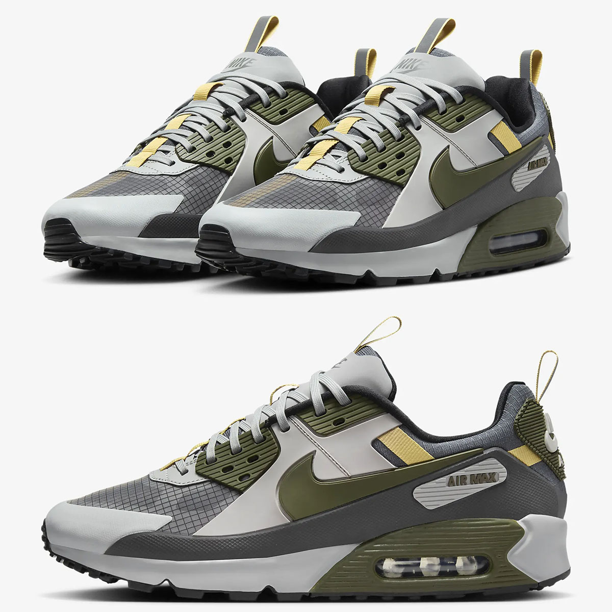 Nike Air Max 90 Drift Light Smoke Grey Iron Grey Infinite Gold Cargo Khaki