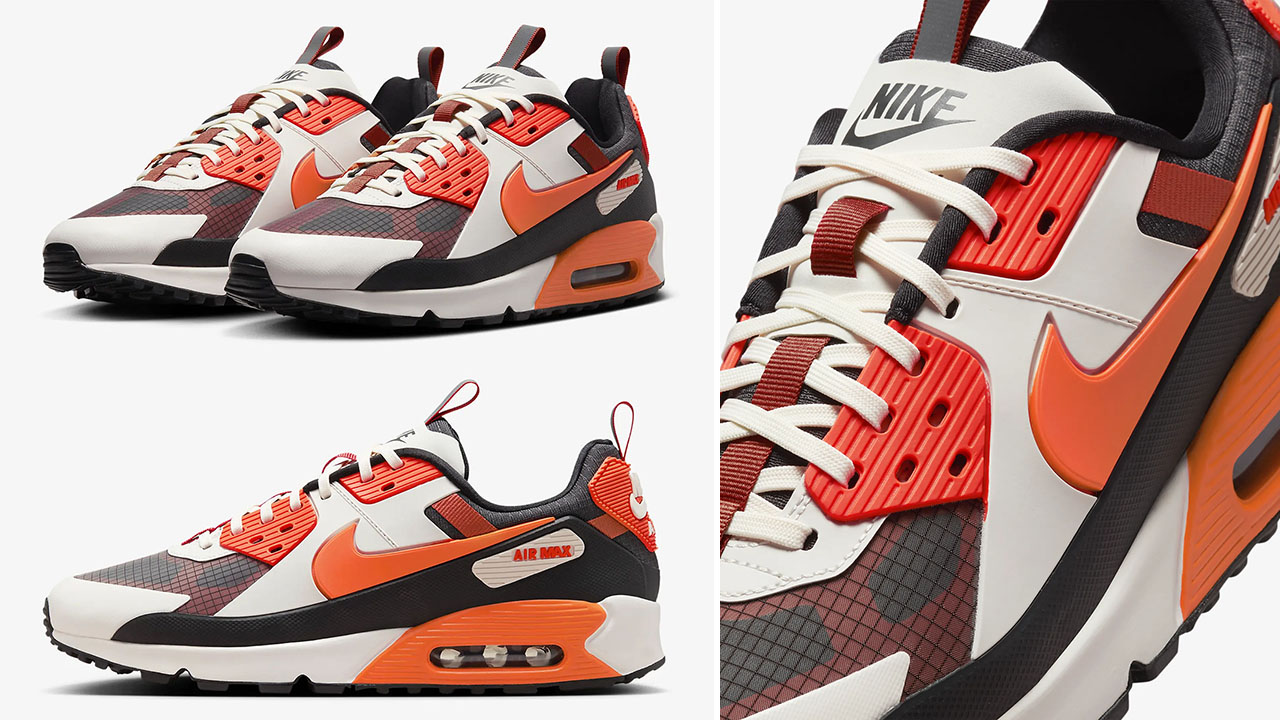 Nike Air Max 90 Drift Phantom Safety Orange Mens Sneakers