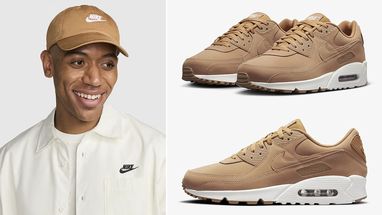 Nike Air Max 90 Premium Flax Hat to Match Sneakers