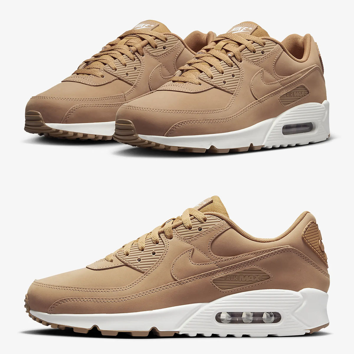 Nike Air Max 90 Premium Flax Sail Shoes