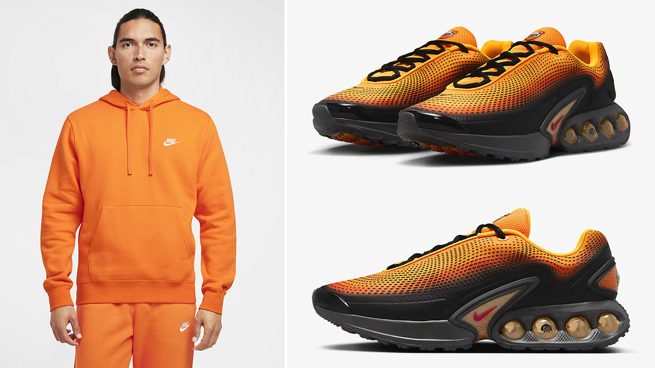 Nike Air Max Dn Laser Orange Hoodie to Match Sneakers