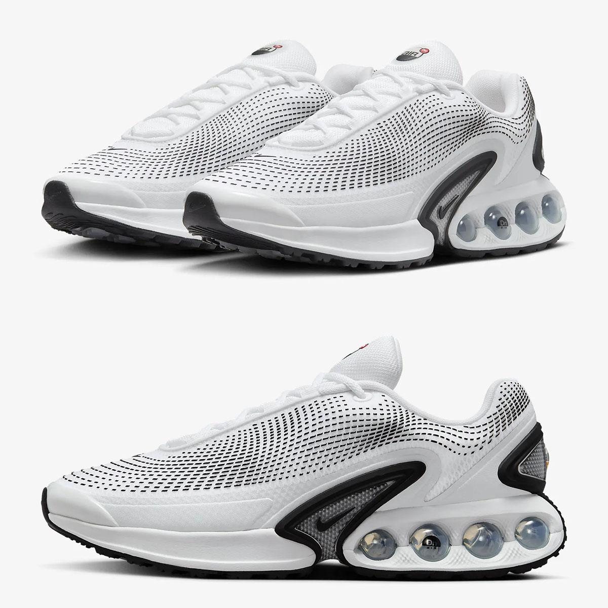 Nike Air Max Dn White Silver Black Shoes