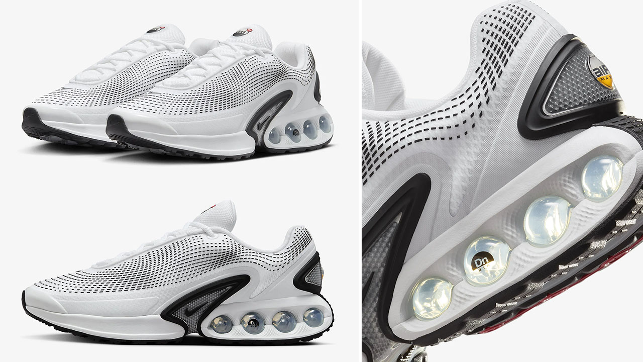 Nike Air Max Dn White Silver Black Sneakers