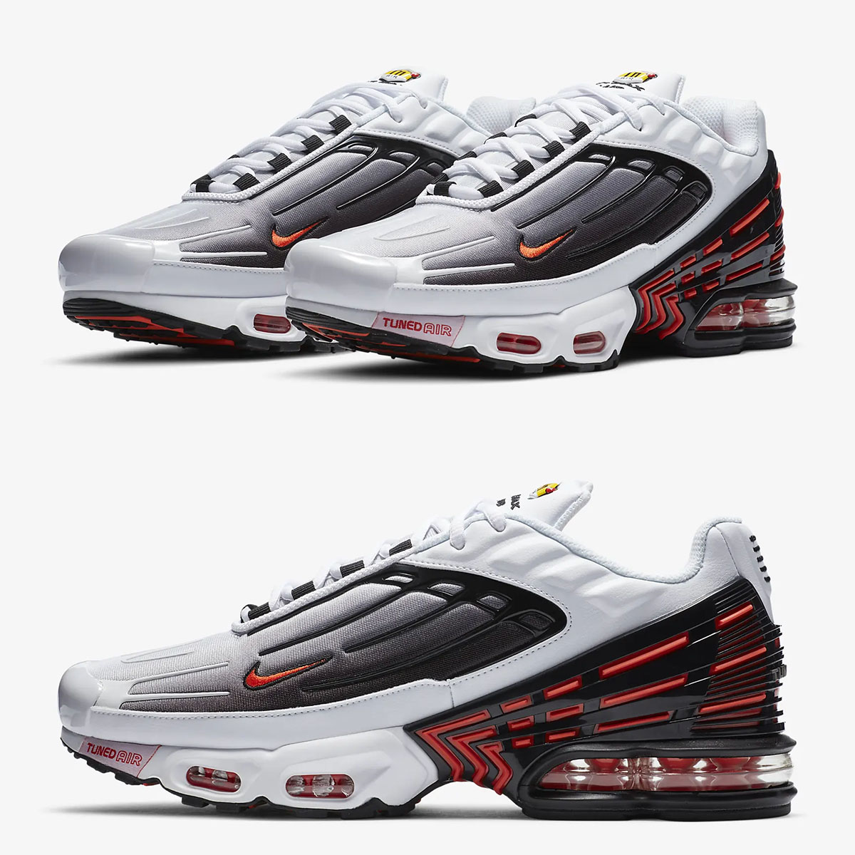 Nike Air Max Plus 3 White Black Team Orange