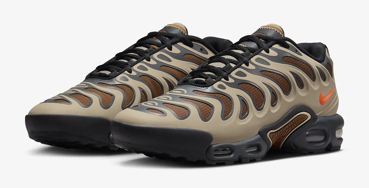 Nike Air Max Plus Drift Winterized Khaki Dark Smoke Grey Sanddrift Hyper Crimson 1