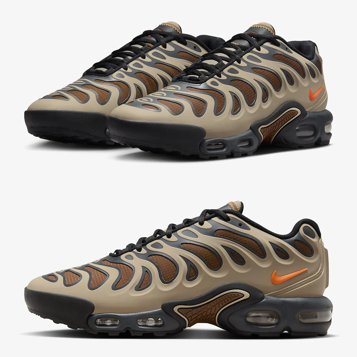 Nike Air Max Plus Drift Winterized Khaki Dark Smoke Grey Sanddrift Hyper Crimson