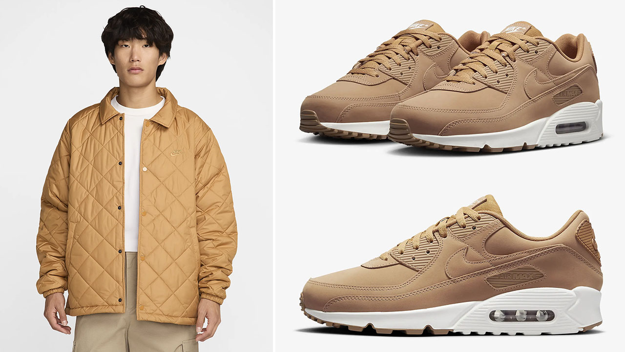 Nike Air Max Premium Flax Quilted Jacket to Match Sneakers