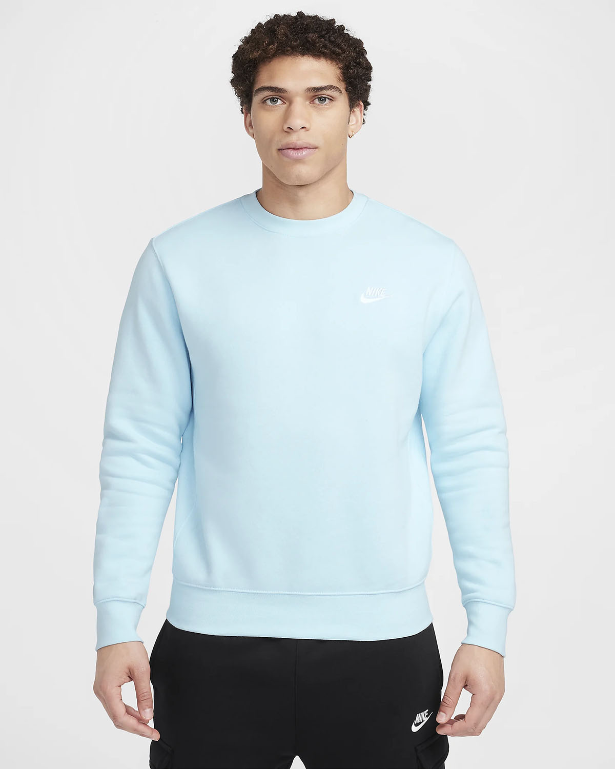 Nike Club Fleece Crew Sweatshirt Glacier Blue