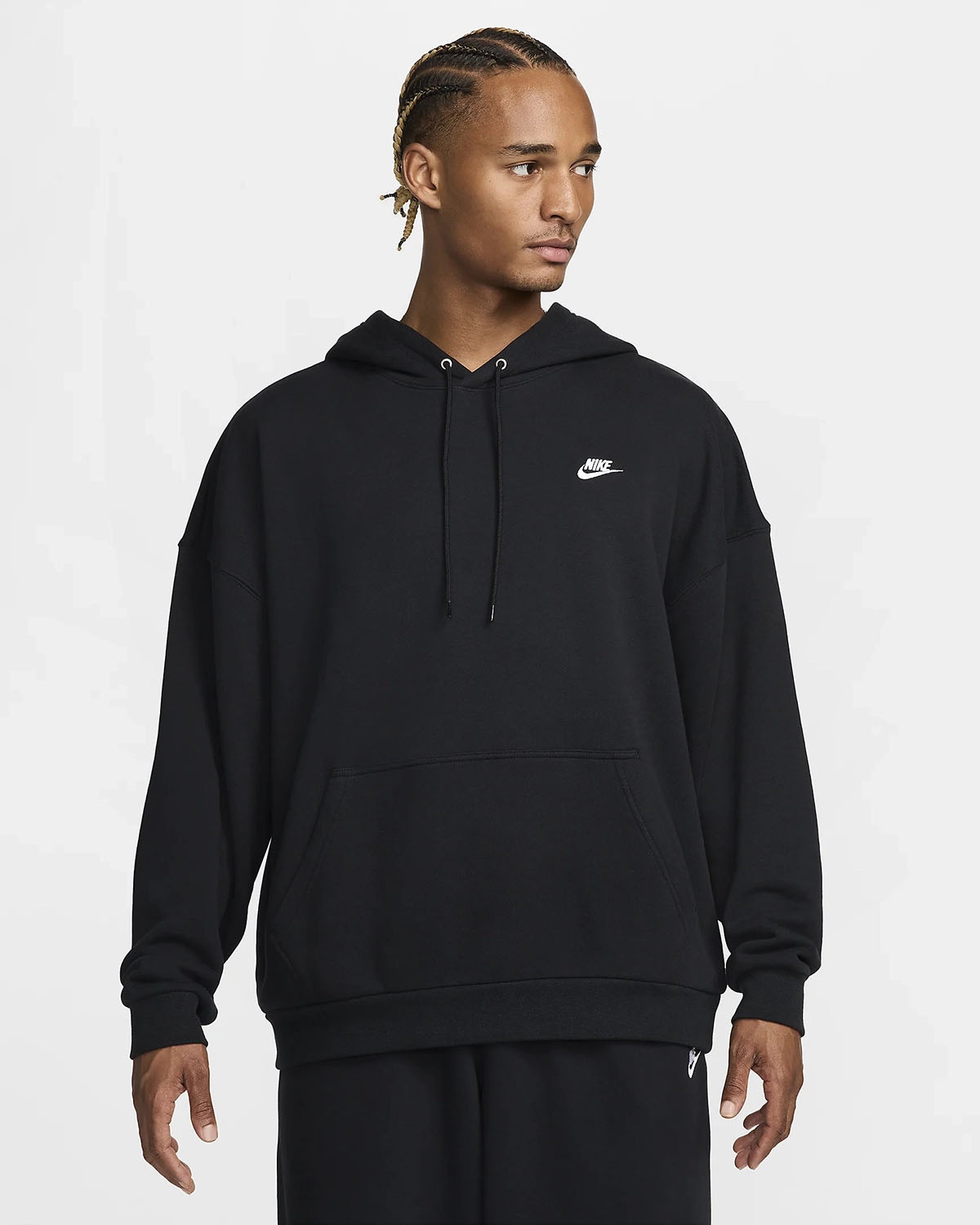 Nike-Club-Oversized-Hoodie-Black-White