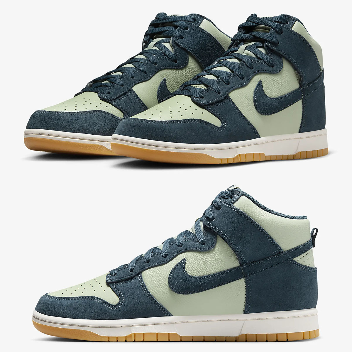 Nike Dunk High Jade Horizon Armory Navy Mens Shoes