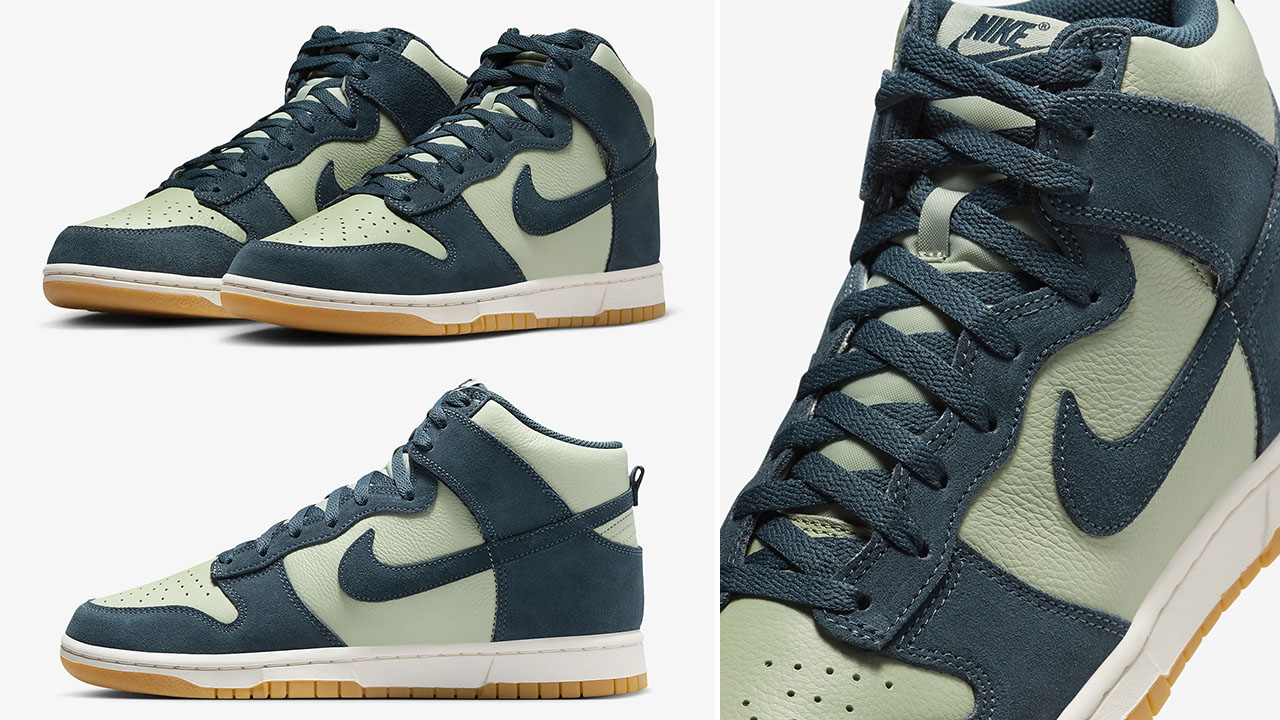 Nike Dunk High Jade Horizon Armory Navy Mens Sneakers