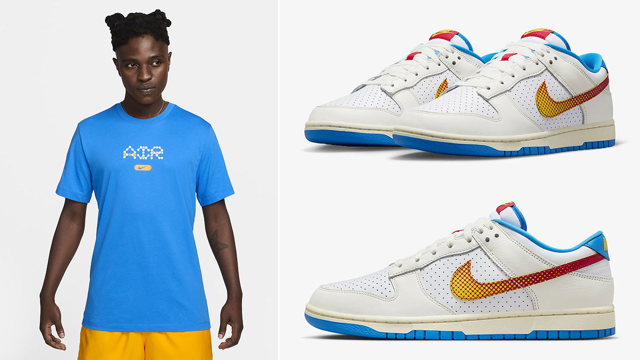 Nike Dunk Low Globetrotters Sneakers and Shirt Outfit