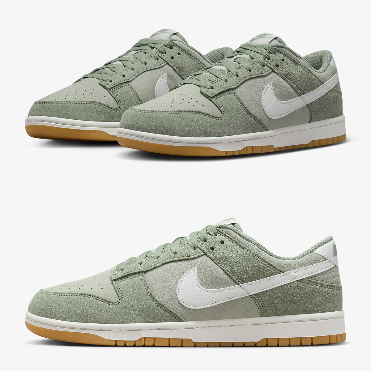 Nike Dunk Low Jade Horizon Light Silver Gum Yellow