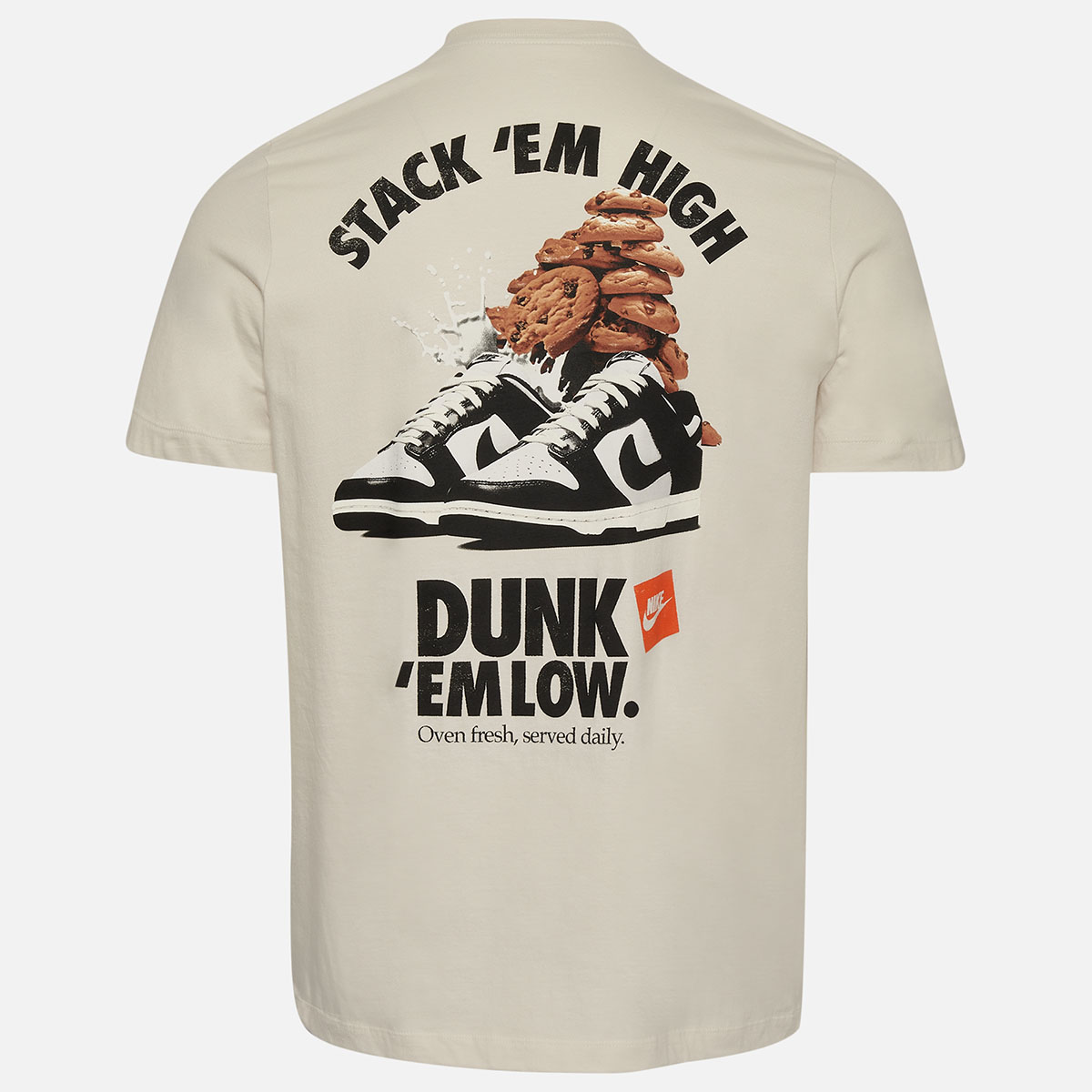 Nike Dunk Low Stack Em High Cookie Dunk T Shirt Light Bone 2