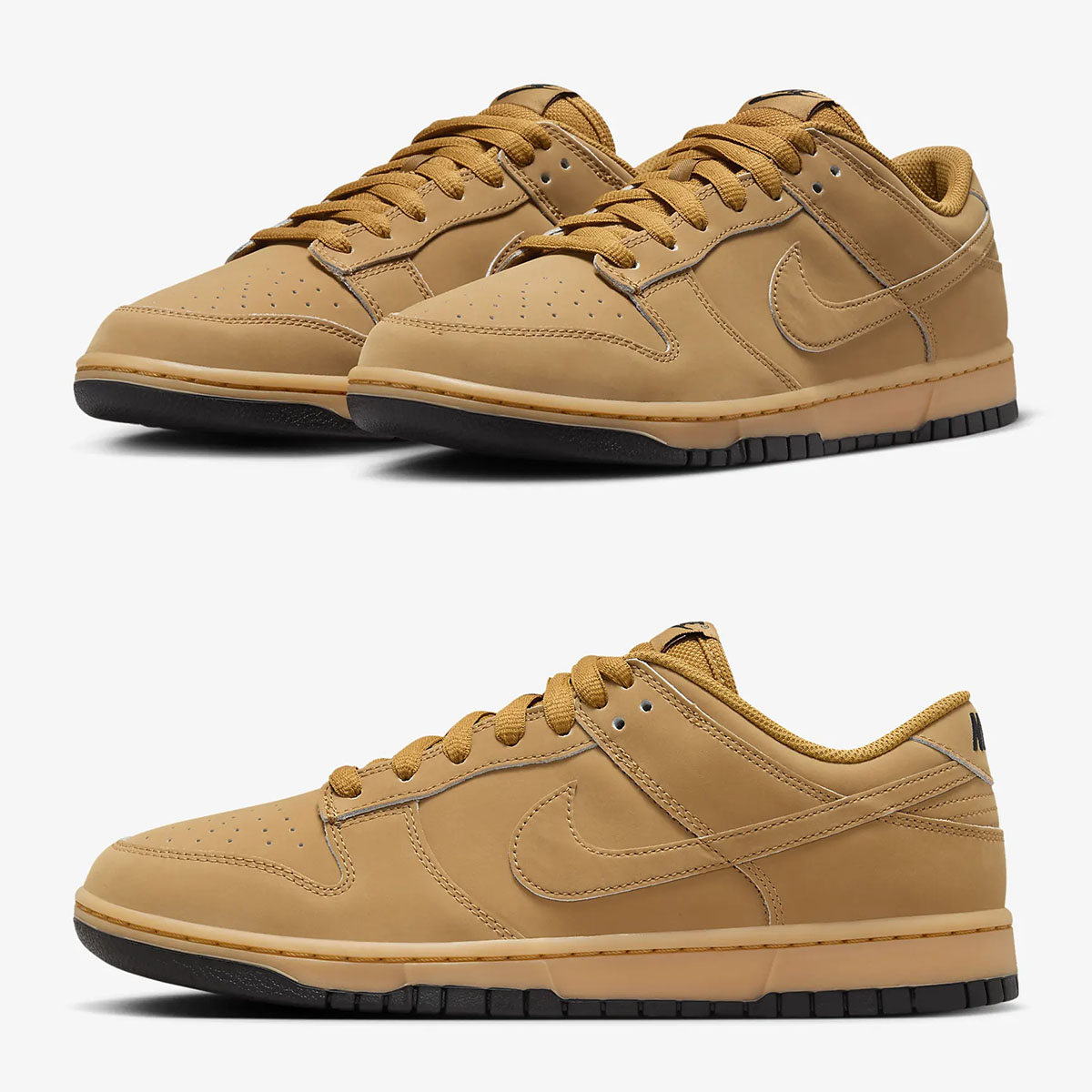 Nike Dunk Low Wheat Gum Yellow