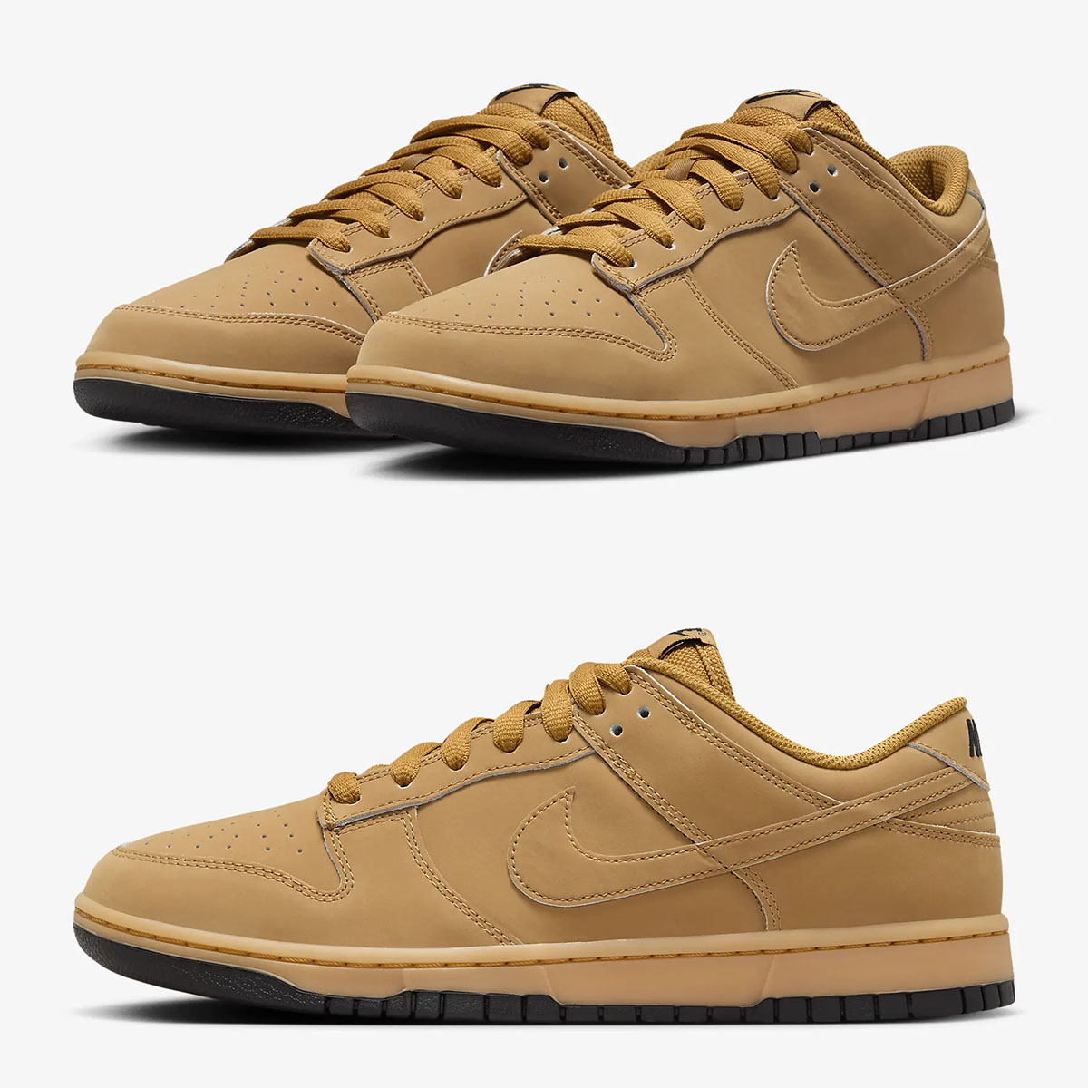 Nike Dunk Low Wheat Gum Yellow