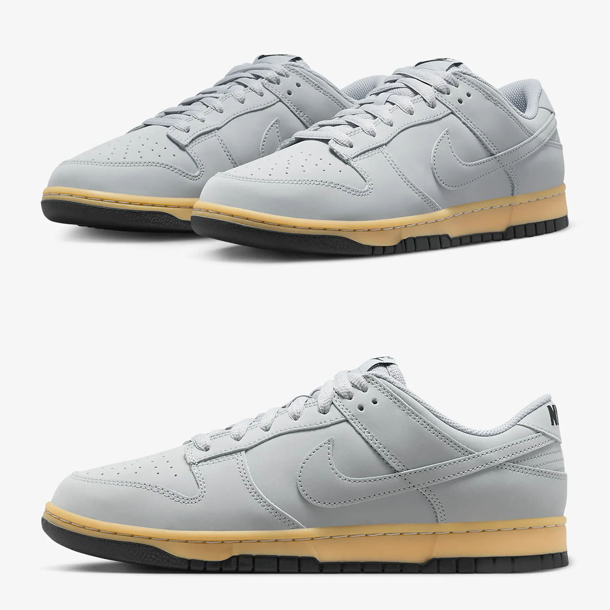 Nike Dunk Low Wolf Grey Gum Yellow