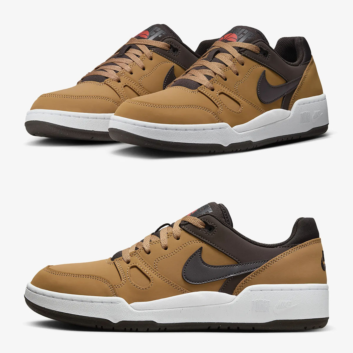 Nike Full Force Low Premium Flax Baroque Brown White Velvet Brown