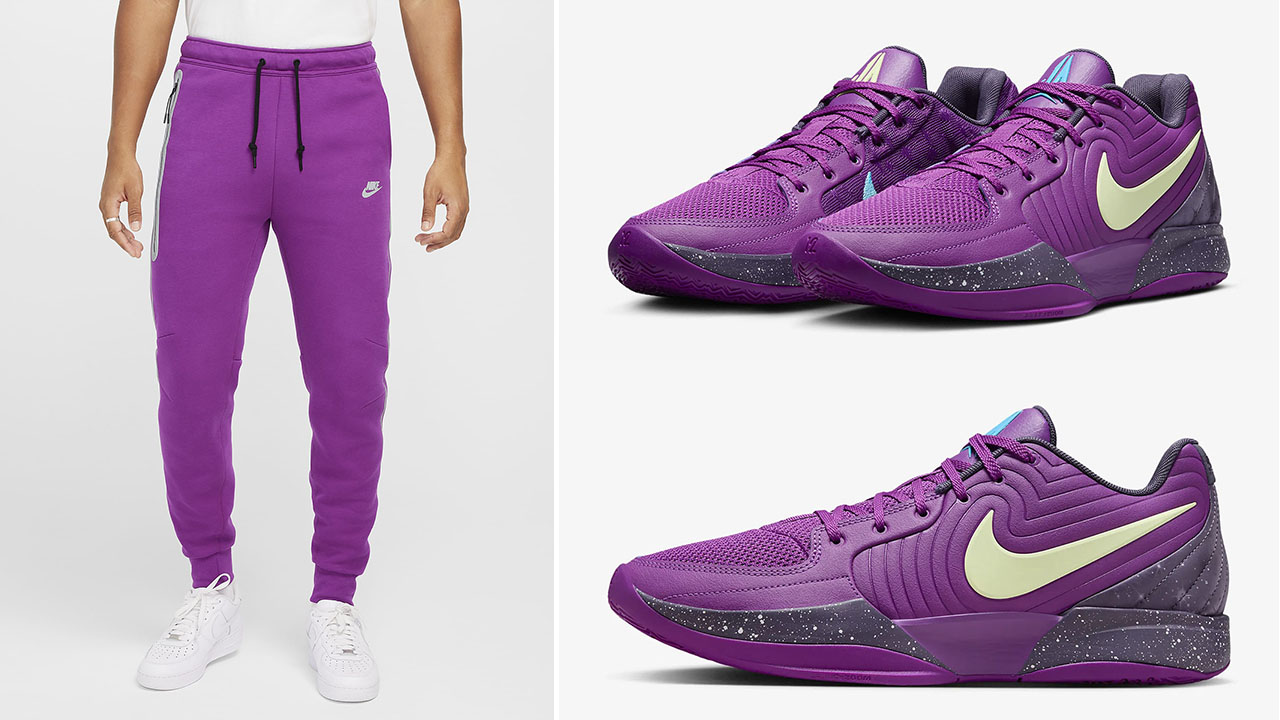 Nike Ja 2 Stargazer Bold Berry Tech Fleece Joggers