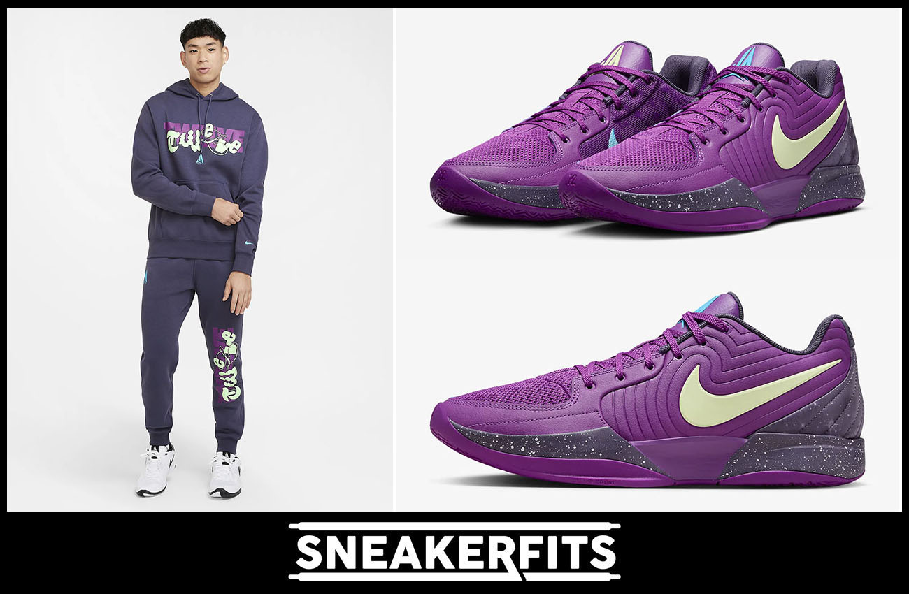 Nike Ja 2 Stargazer Purple Bold Berry Shoes and Outfits Sneakerfits