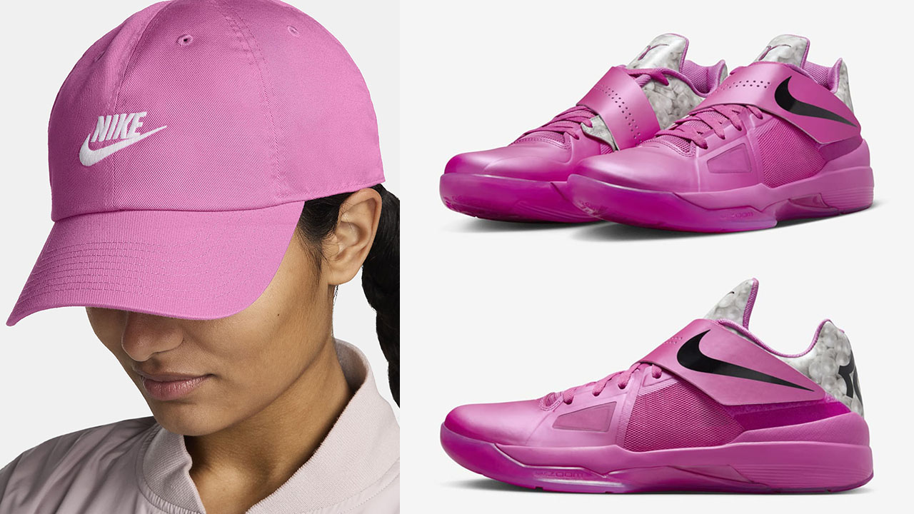 Nike KD 4 Aunt Pearl Hat to Match Sneakers