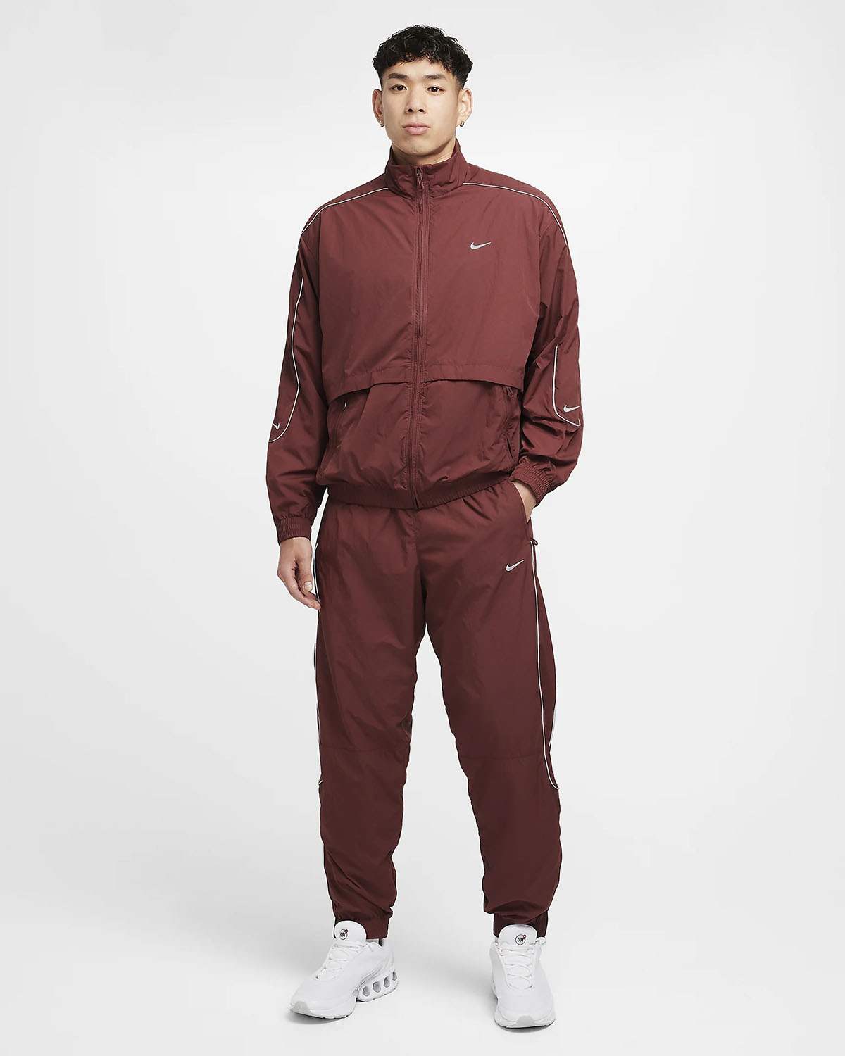 Nike Solo Swoosh Woven Track Jacket and Pants Dark Pony